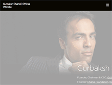 Tablet Screenshot of gurbakshchahal.com